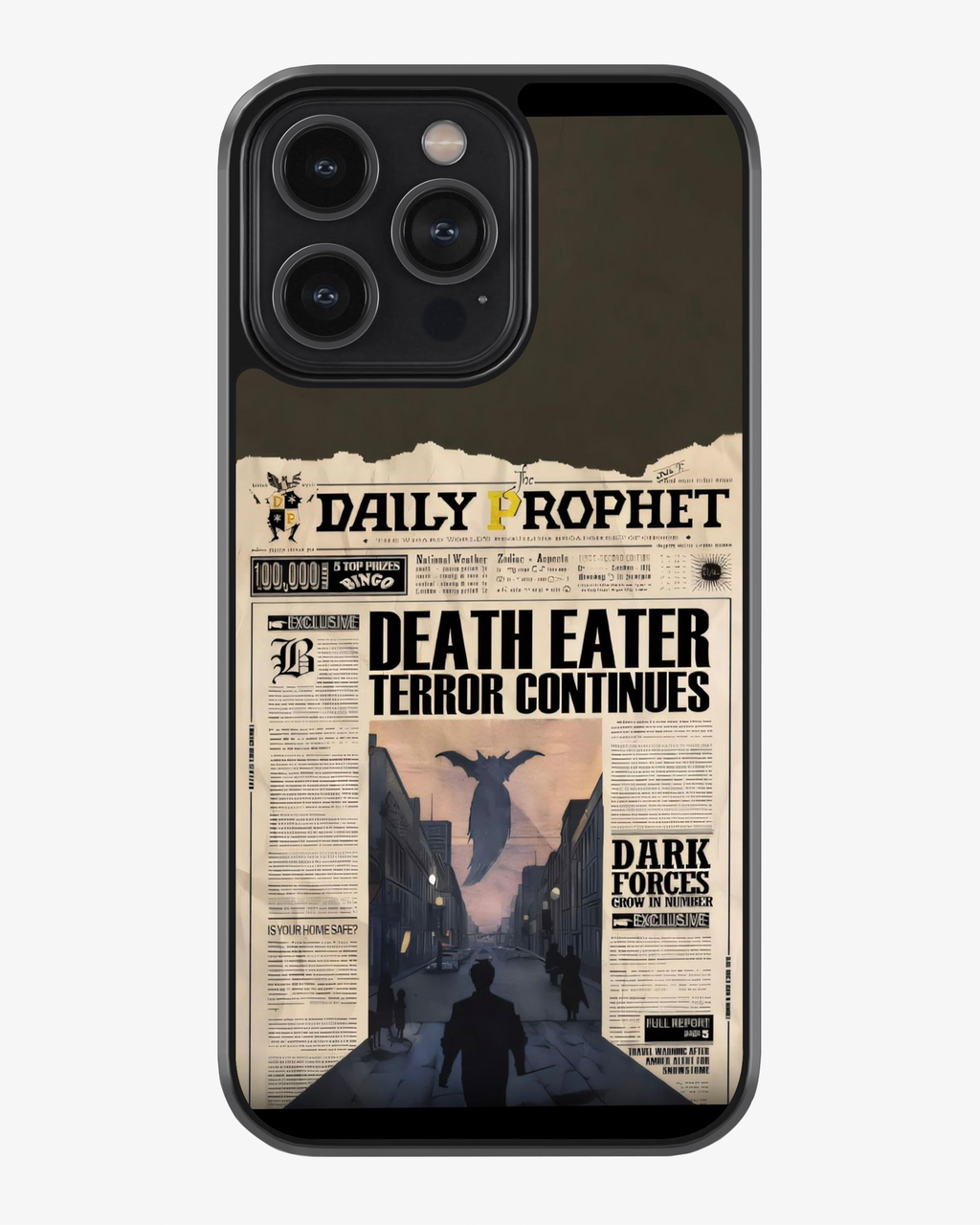 Dark Chronicle – Mystery Newspaper Phone Cover Glass Case