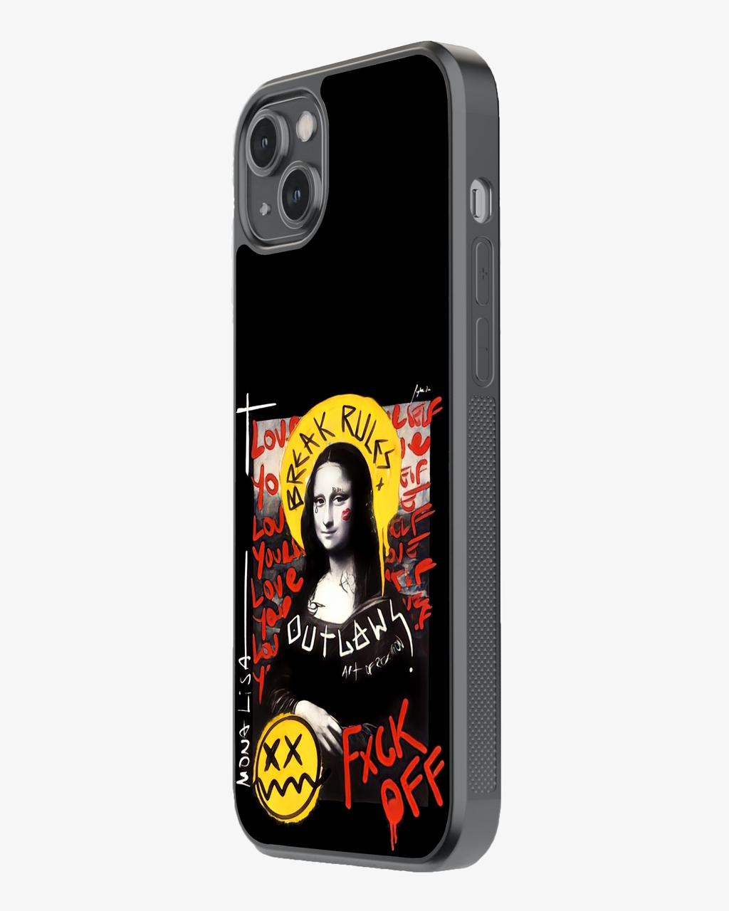 Mona Lisa Gone Rogue – Break Rules Edition Phone Cover Glass Case