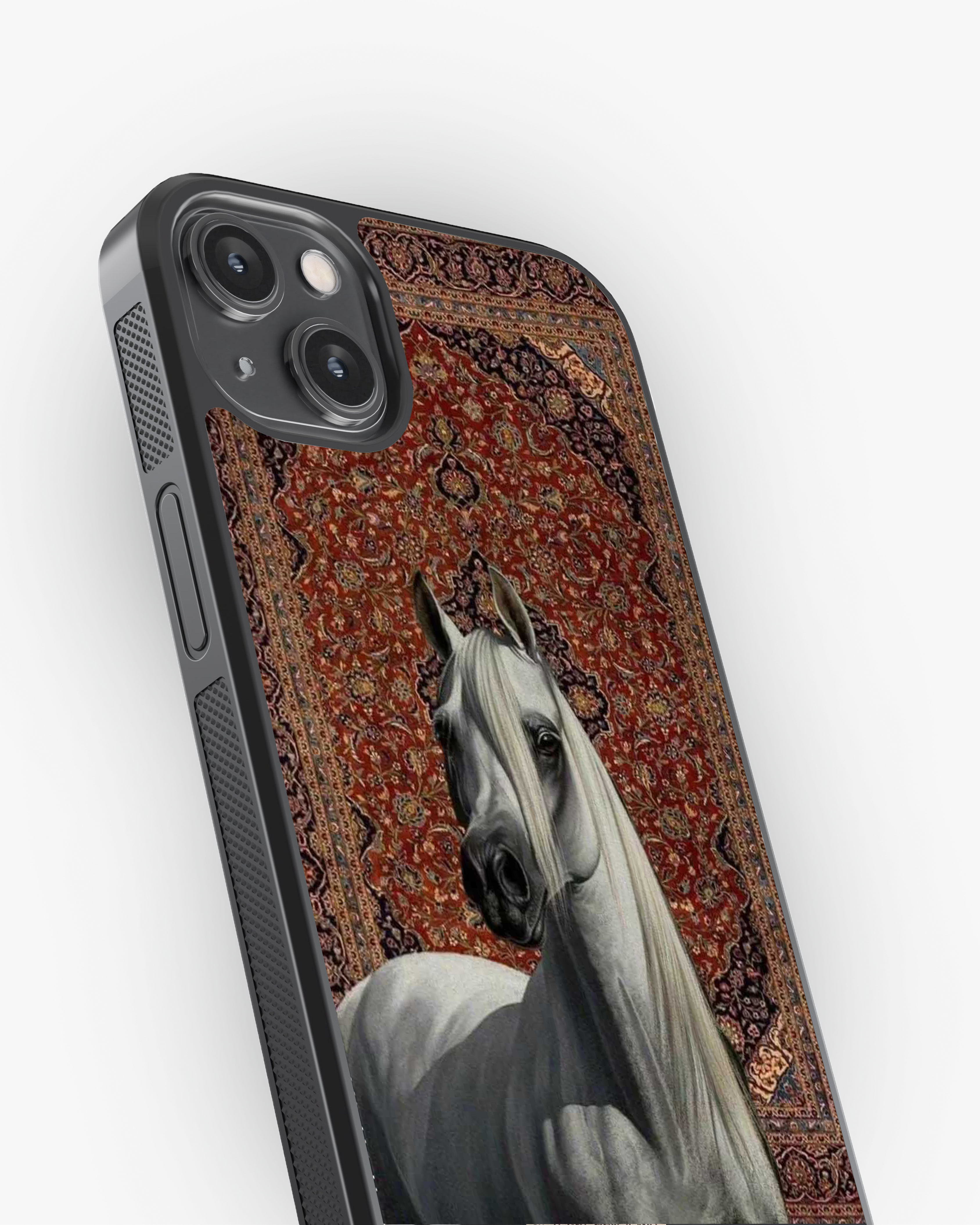 Royal Stallion – Vintage Persian Art Premium Phone Cover Glass Case