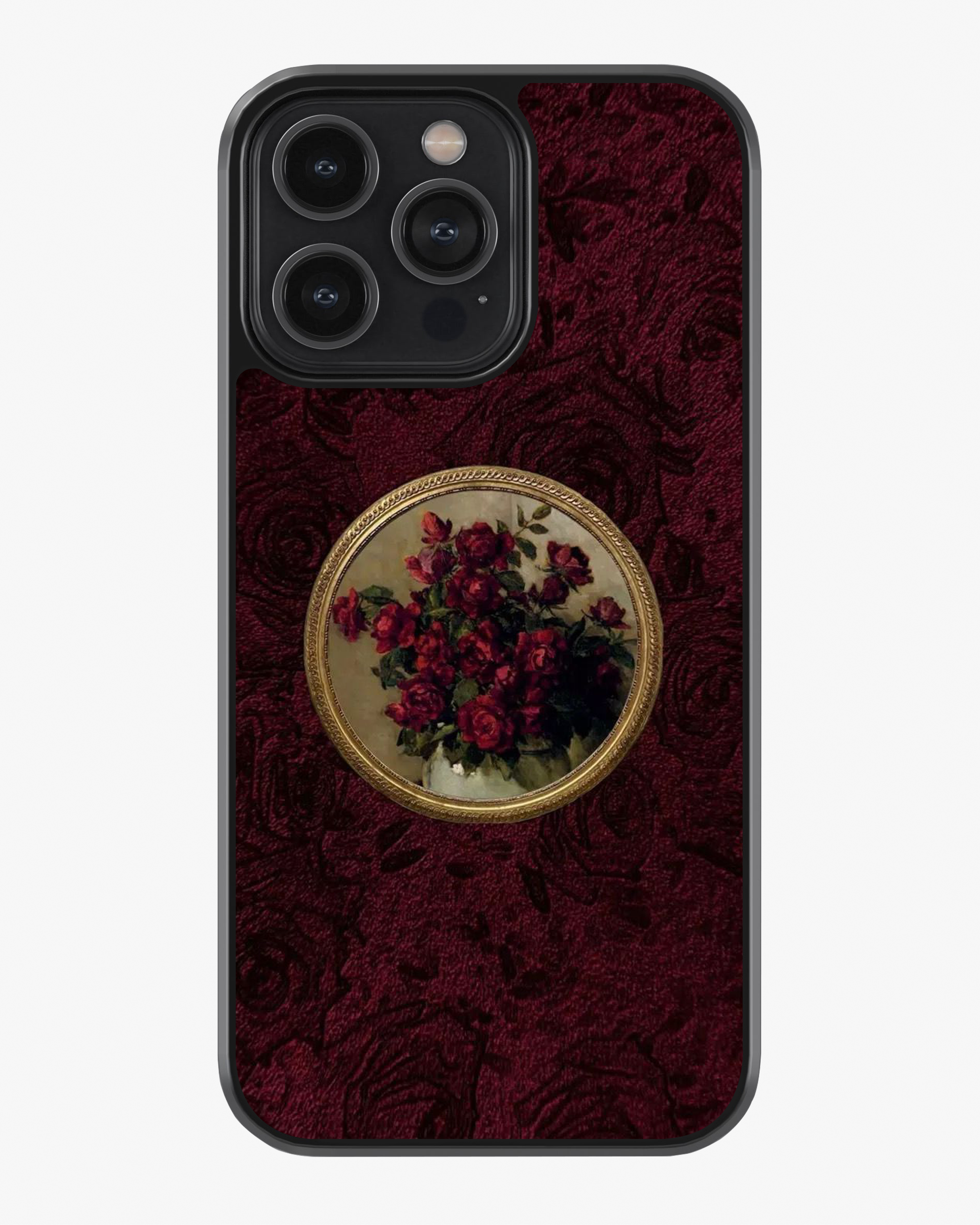 Vintage Red Roses – Royal Floral Art Premium Phone Cover Glass Case