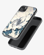 Celestial Dragon in Clouds – Watercolor Fantasy Art Premium Phone Cover Glass Case