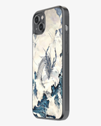 Celestial Dragon in Clouds – Watercolor Fantasy Art Premium Phone Cover Glass Case