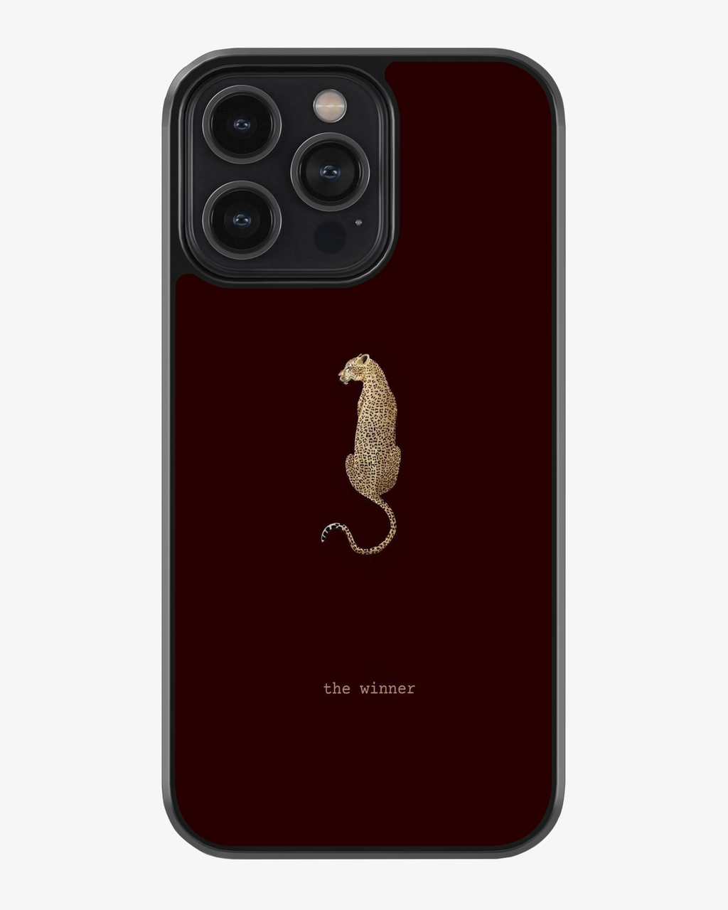 The Winner – Minimal Leopard Luxury Phone Cover Glass Case