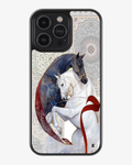 Royal Unity – Dual Horse Art Phone Cover Glass Case