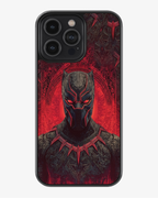 Black Panther Crimson Armor Edition Phone Cover Glass Case