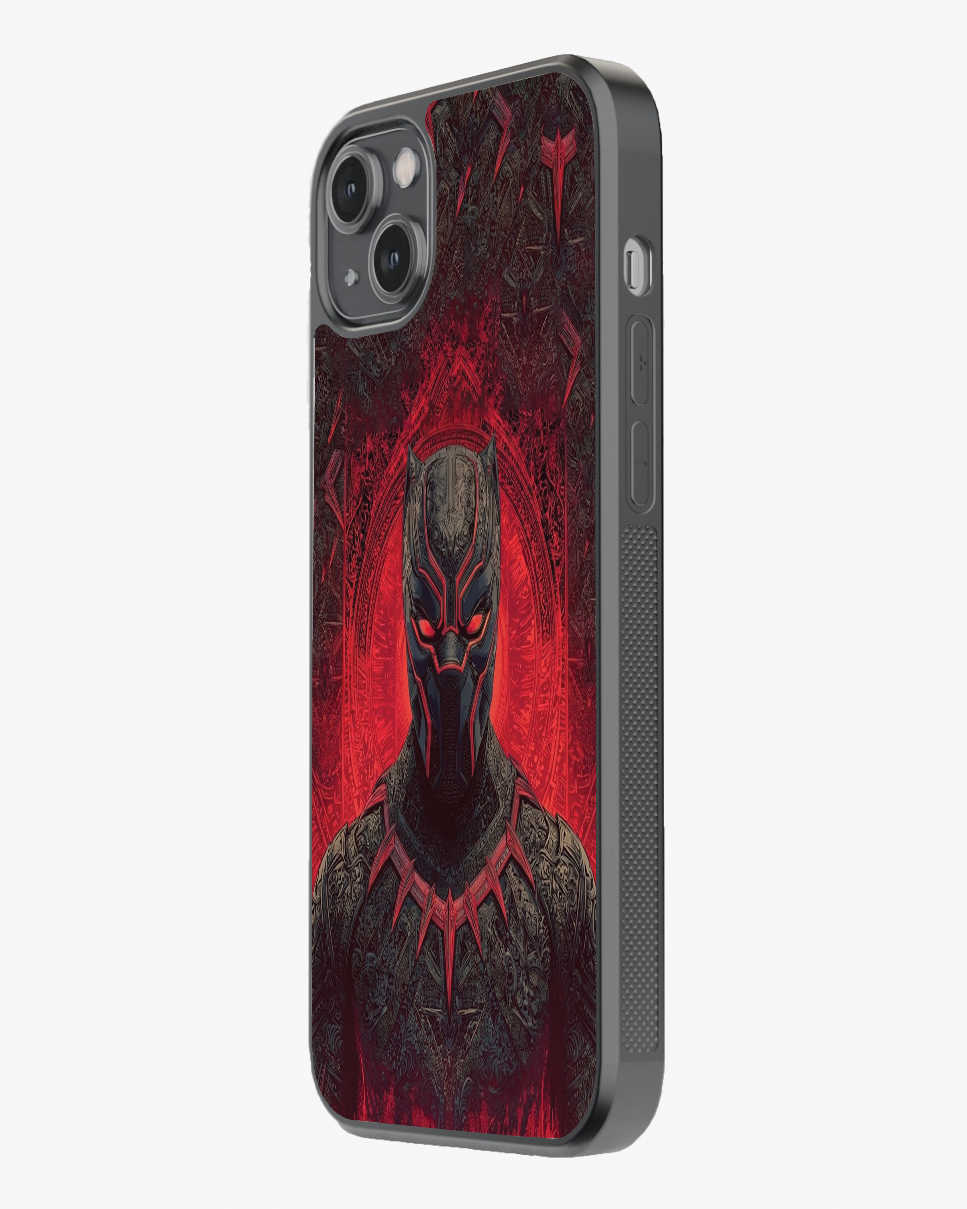 Black Panther Crimson Armor Edition Phone Cover Glass Case