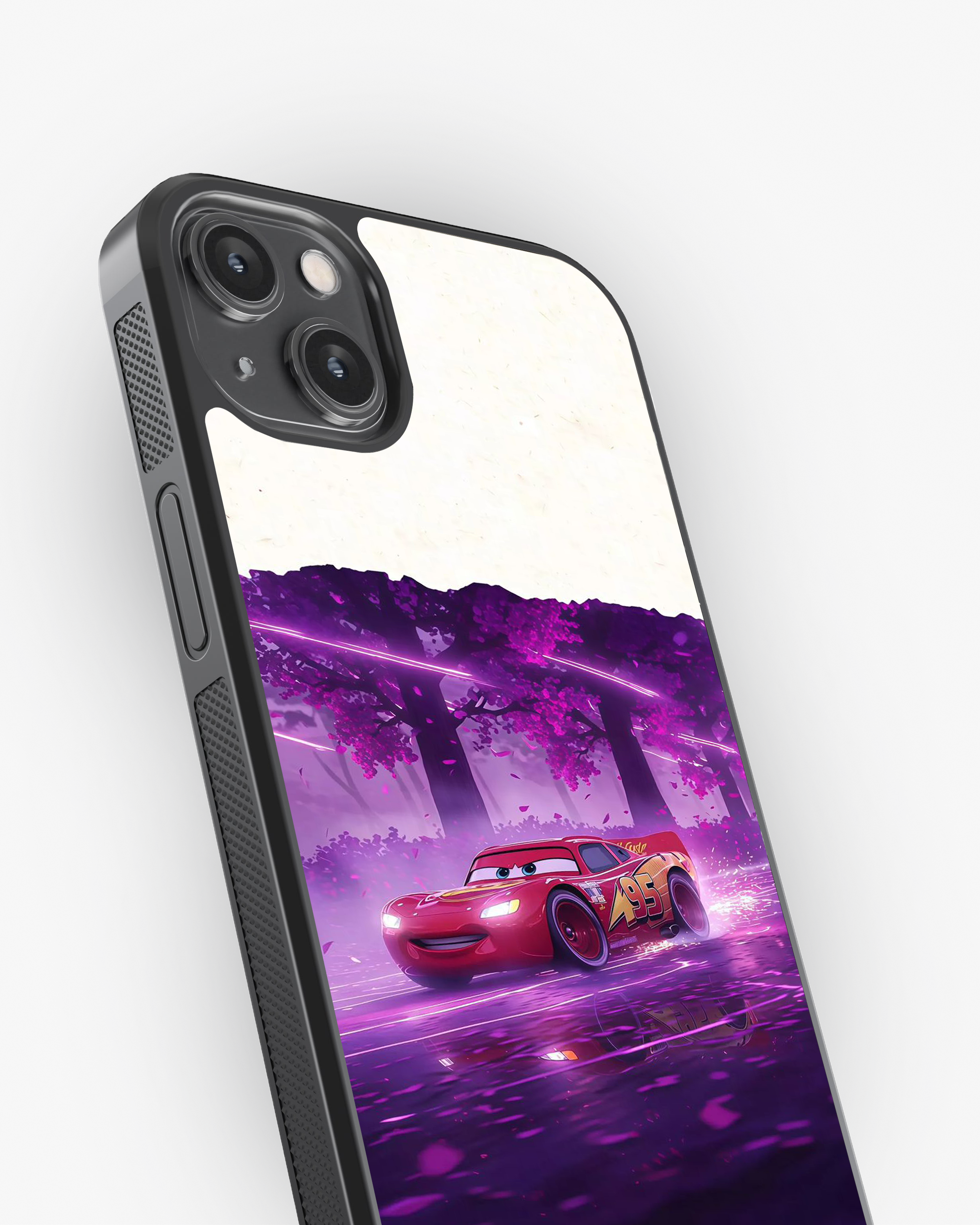 Cars 95 Aesthetic Purple Theme Phone Cover Glass Case