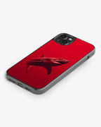 Crimson Shark Power Phone Cover Glass Case